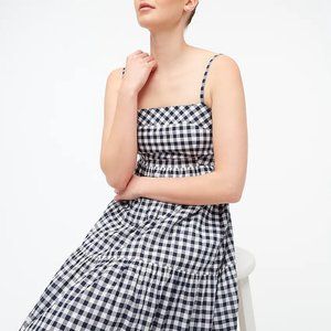 J.Crew Square-neck tiered dress